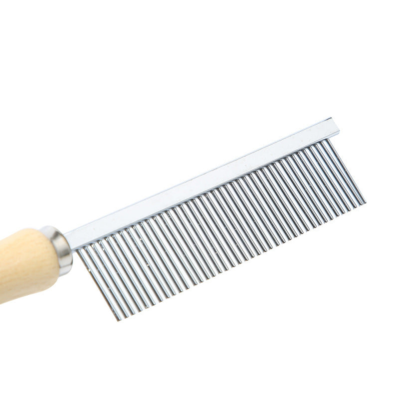 Cat & Dog Wooden Handle Comb