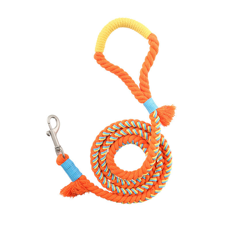 Hand Knit Cotton Dog Leash