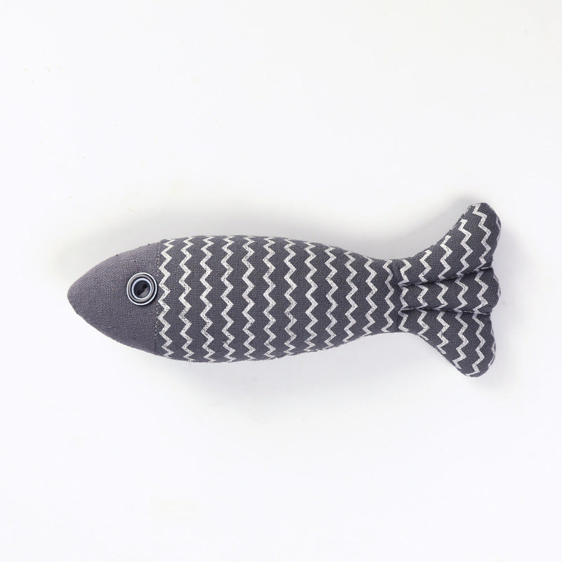 Linen Fish Cat Toy