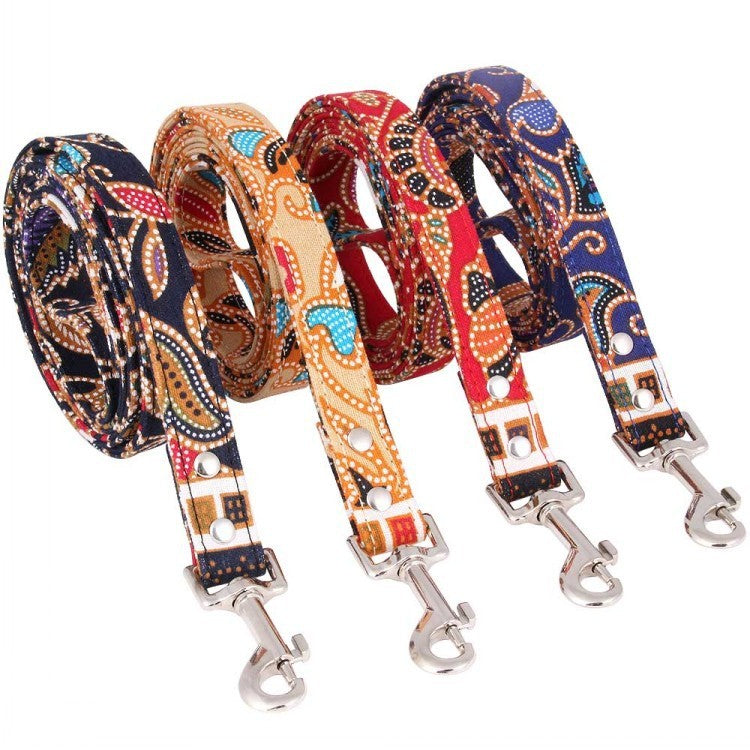 Japanese Print Cotton Dog Leash