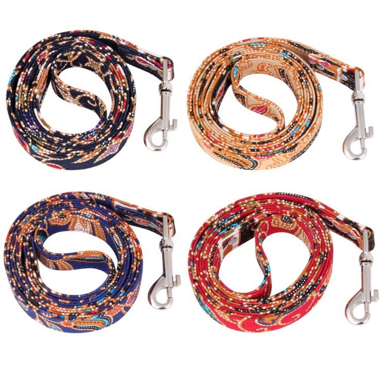 Japanese Print Cotton Dog Leash