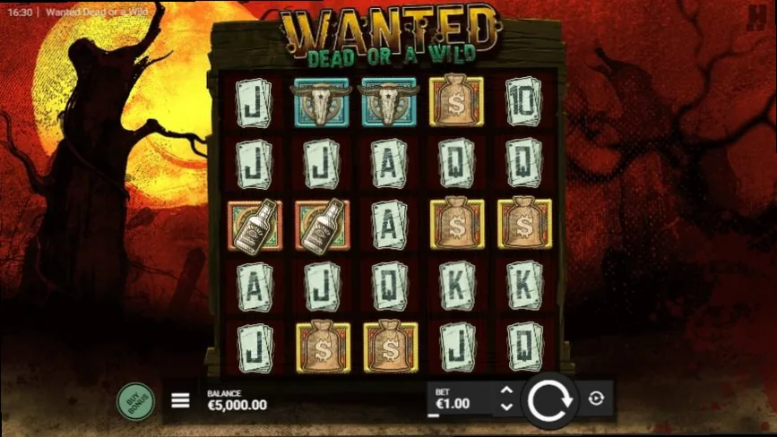 Wanted Dead or a Wild von Hacksaw Gaming